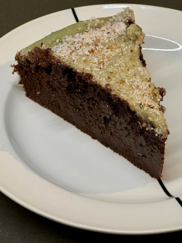 Heavenly chocolate coconut cake
