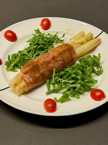 Breaded asparagus