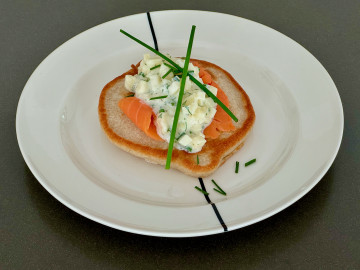 Savory thick buckwheat blini